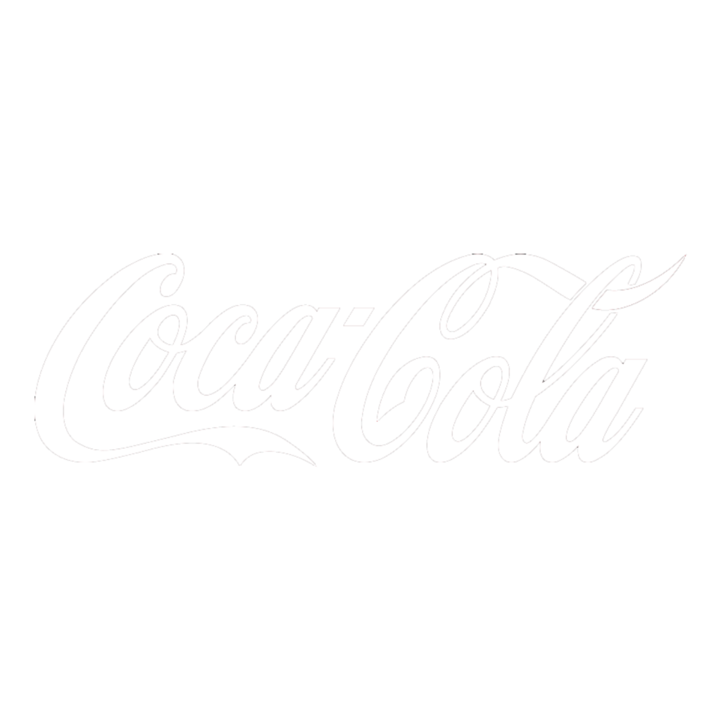 White CocaCola Logo