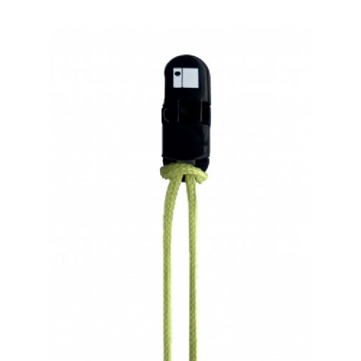 Yellow cord and clip for custom earplugs