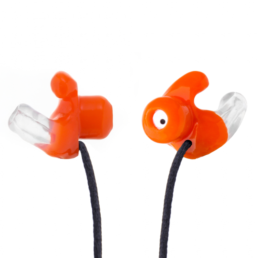 Orange custom shooting earplugs