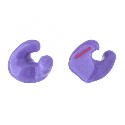 Purple custom swimming earplugs